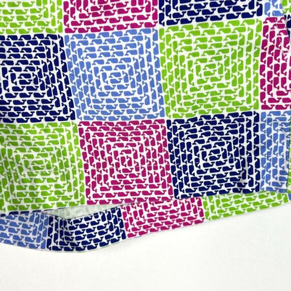 Vineyard Vines Whale Checker Print Low Rise Shorts Size 0 - Picture 3 of 8